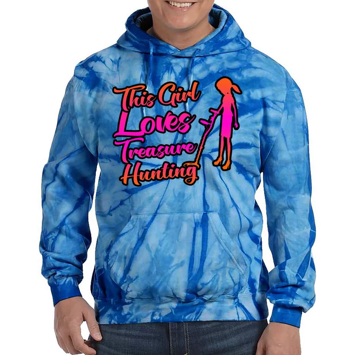 This Loves Treasurehunting Funny Gift Tie Dye Hoodie