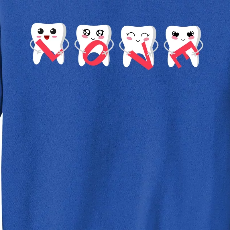 Tg Love Teeth Dentist Valentines Day Funny Gift Dental Assistant Gift Tall Sweatshirt