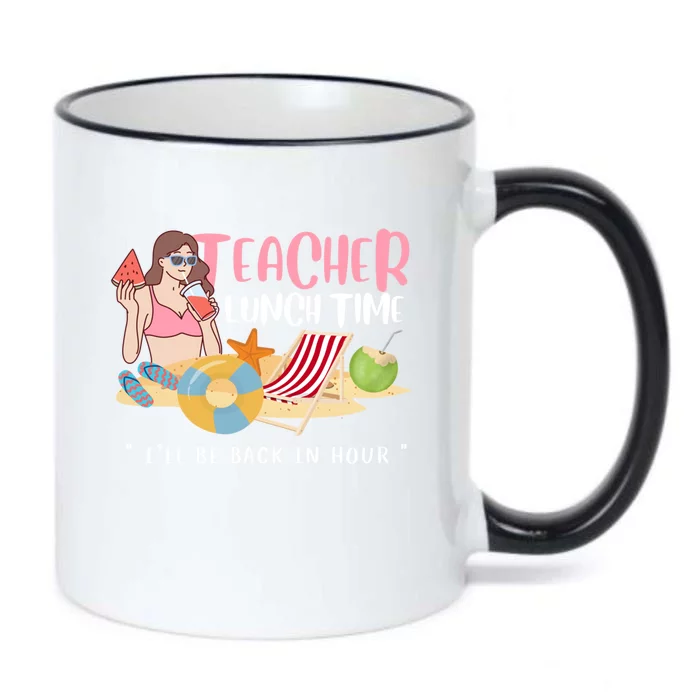 Teacher Lunch Time Funny Teacher Vacation Summer Beach Great Gift Black Color Changing Mug