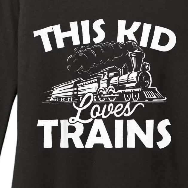 This Loves Trains Funny Trainspotter Model Railroad Womens CVC Long Sleeve Shirt