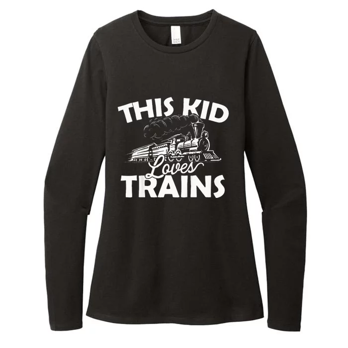 This Loves Trains Funny Trainspotter Model Railroad Womens CVC Long Sleeve Shirt