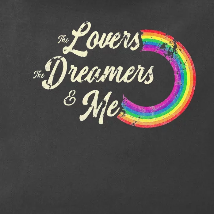 The Lovers The Dreamers And Me Rainbow Zip Tote Bag