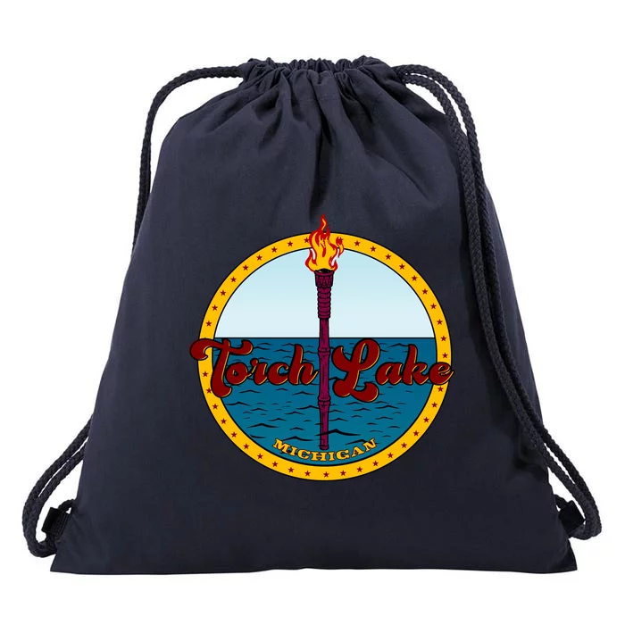 Torch Lake Drawstring Bag