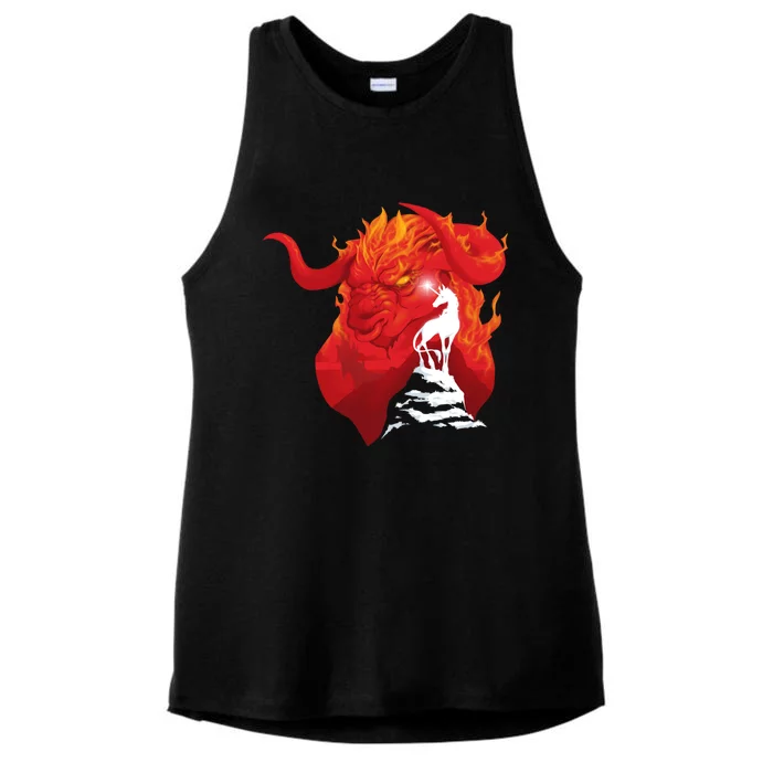 The Last Unicorn Ladies Tri-Blend Wicking Tank