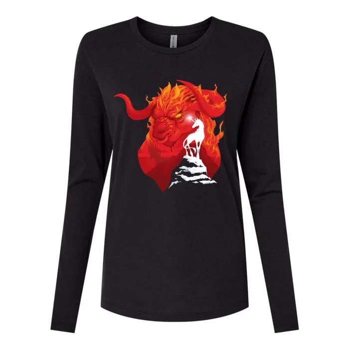 The Last Unicorn Womens Cotton Relaxed Long Sleeve T-Shirt