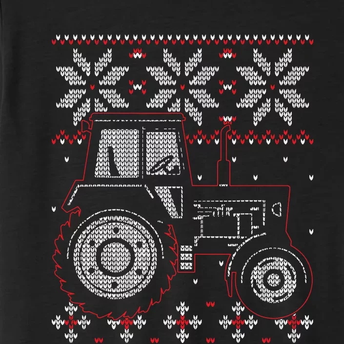 Tractor Lover Ugly Christmas Farmer Farming Xmas Gift ChromaSoft Performance T-Shirt