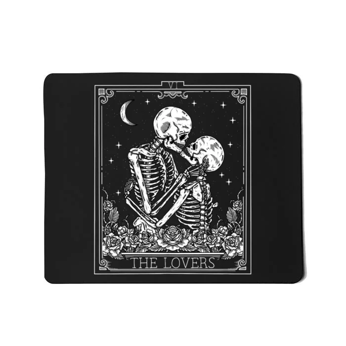 The Lovers Vintage Tarot Card Astrology Goth Halloween Women Mousepad