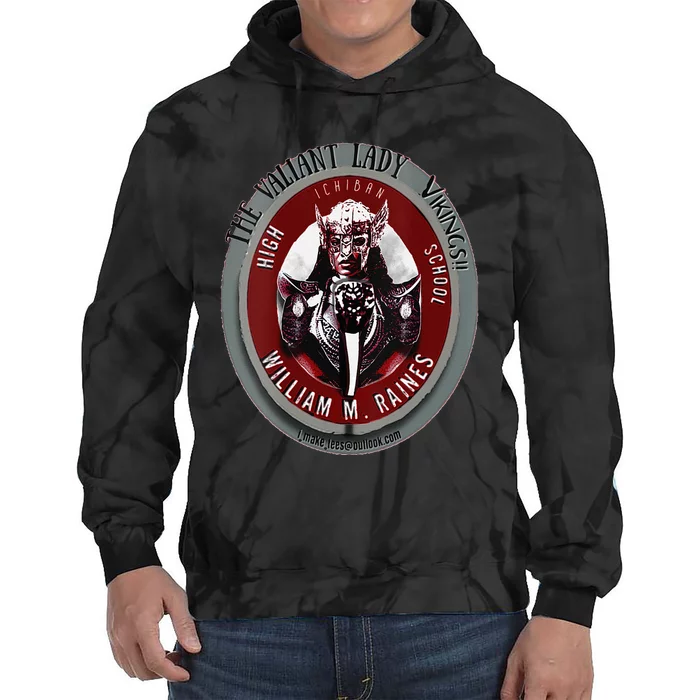 The LADY Vikings Of William Raines High School Tie Dye Hoodie