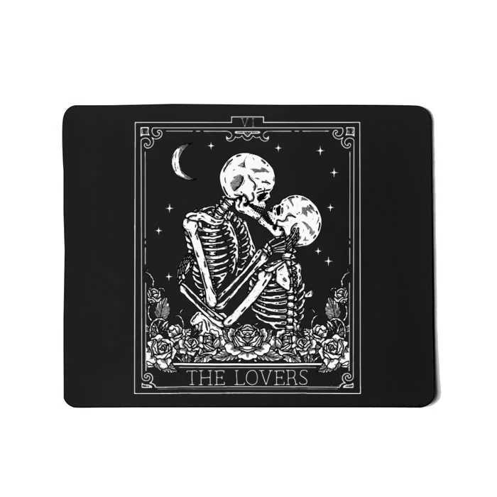 The Lovers Vintage Tarot Card Astrology Goth Halloween Women Mousepad