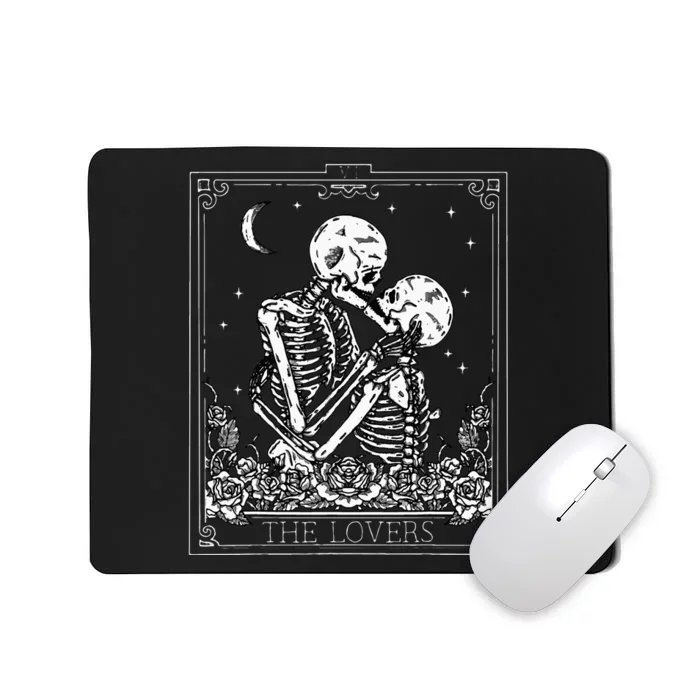 The Lovers Vintage Tarot Card Astrology Goth Halloween Women Mousepad