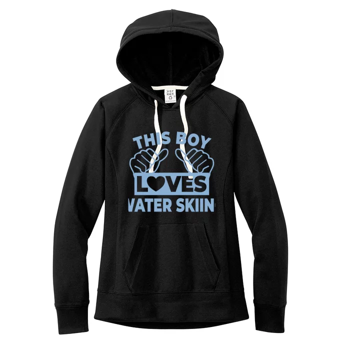 This Loves Water Skiing Water Skiing Water Skier Great Gift Women's Fleece Hoodie