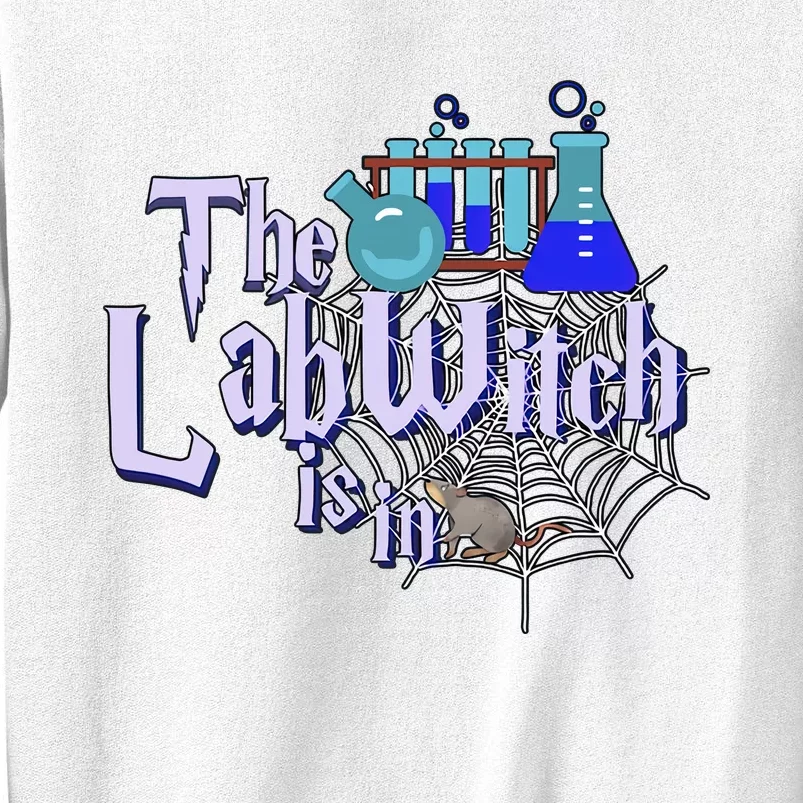 The Lab Witch Is In Fun Lab Tech Medical Science Teacher Lab Week Sweatshirt