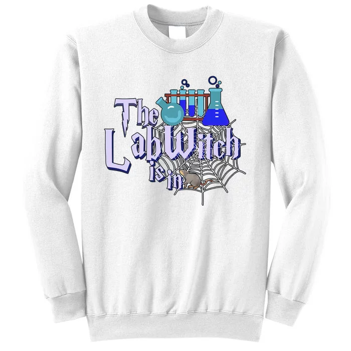 The Lab Witch Is In Fun Lab Tech Medical Science Teacher Lab Week Sweatshirt