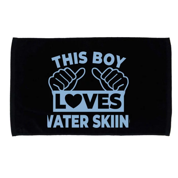 This Loves Water Skiing Water Skiing Water Skier Gift Microfiber Hand Towel