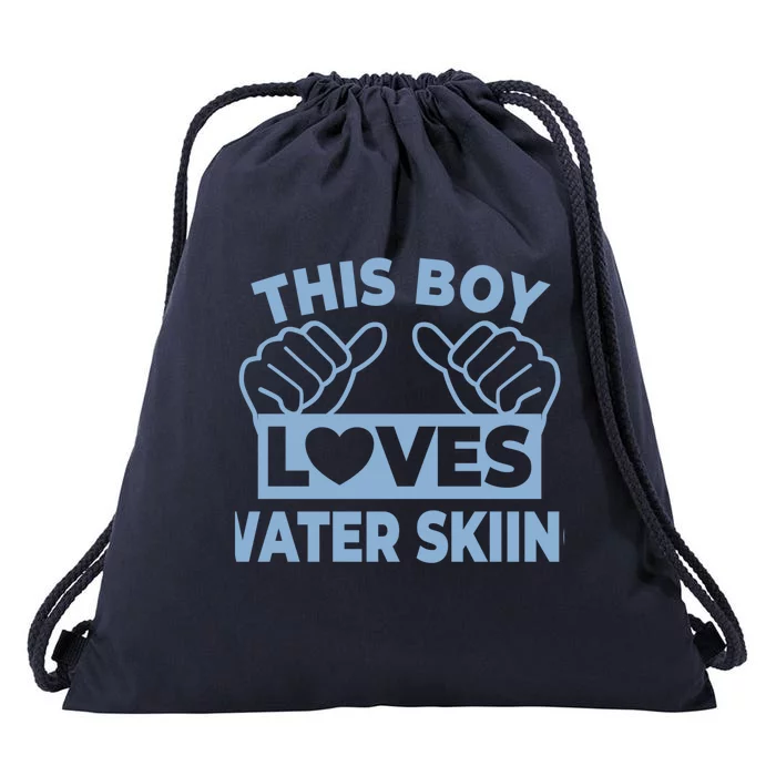 This Loves Water Skiing Water Skiing Water Skier Gift Drawstring Bag