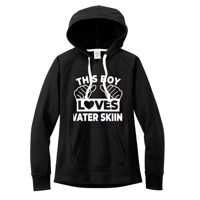 This Loves Water Skiing Water Skiing Water Skier Gift Women's Fleece Hoodie