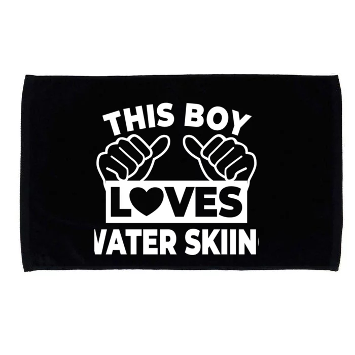 This Loves Water Skiing Water Skiing Water Skier Gift Microfiber Hand Towel