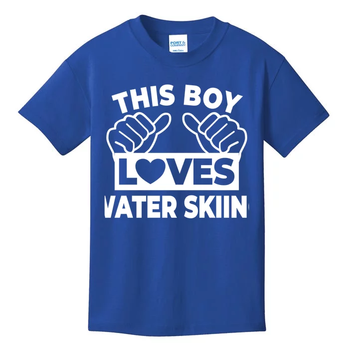 This Loves Water Skiing Water Skiing Water Skier Gift Kids T-Shirt