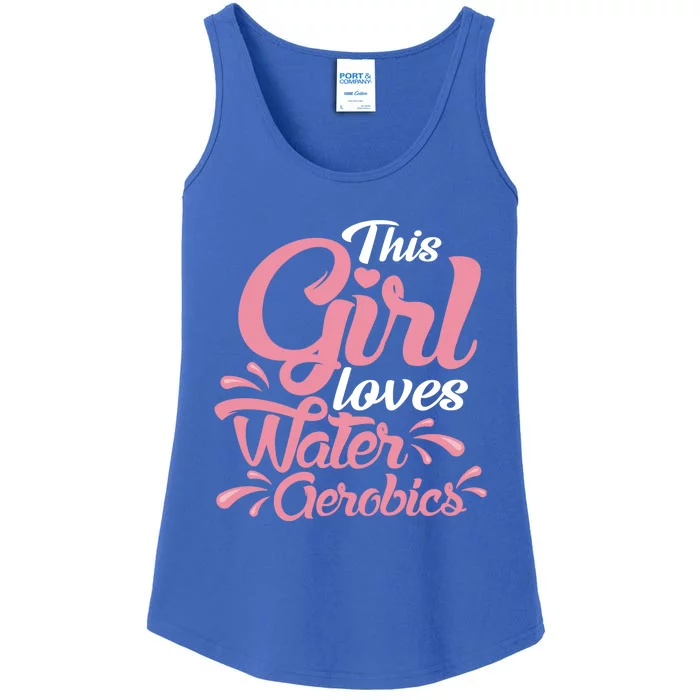 This Loves Water Aerobics Design Water Aerobics Meaningful Gift Ladies Essential Tank