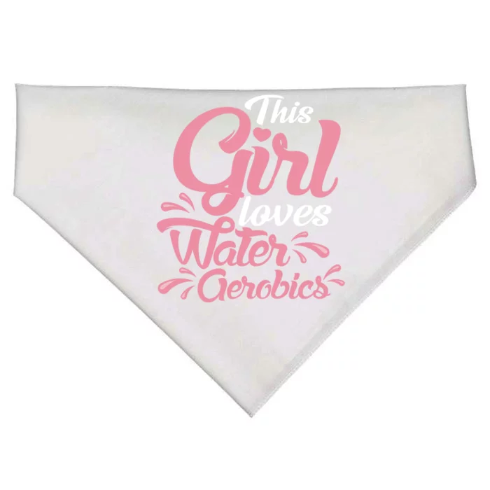 This Loves Water Aerobics Design Water Aerobics Meaningful Gift USA-Made Doggie Bandana