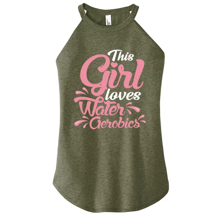 This Loves Water Aerobics Design Water Aerobics Gift Women’s Perfect Tri Rocker Tank