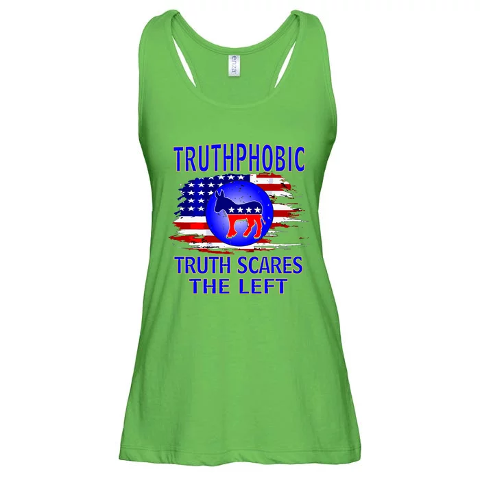 Truthphobic Left Wing Democrats Ladies Essential Flowy Tank