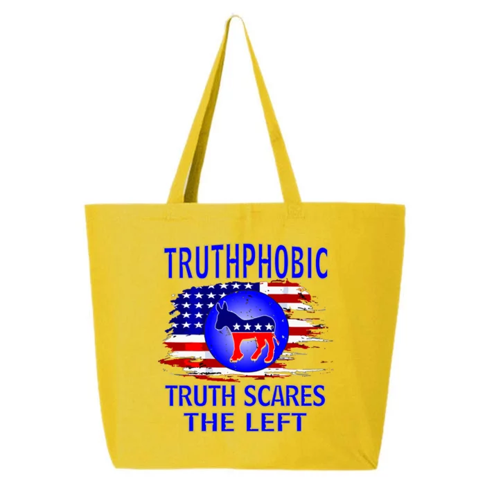 Truthphobic Left Wing Democrats 25L Jumbo Tote