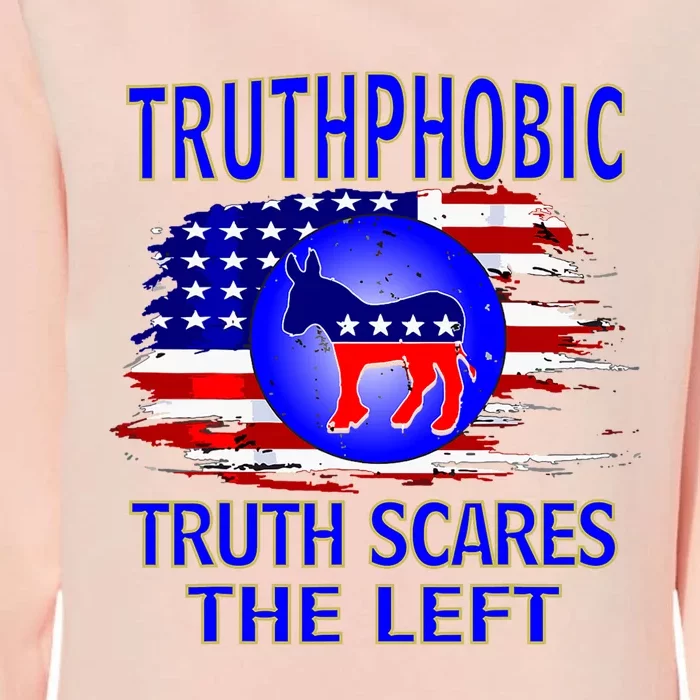 Truthphobic Left Wing Democrats Womens California Wash Sweatshirt