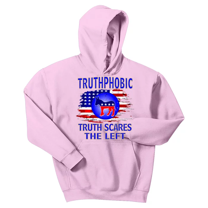 Truthphobic Left Wing Democrats Kids Hoodie