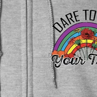 To Live Your Truth Rainbow Lgbt Gift Full Zip Hoodie