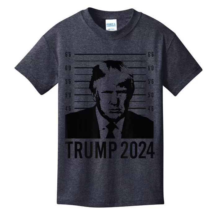 Trump Mugshot 2024 President Kids T-Shirt