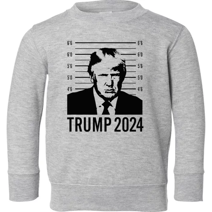 Trump Mugshot 2024 President Toddler Sweatshirt