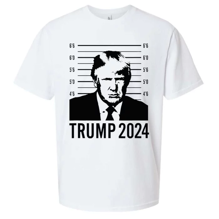 Trump Mugshot 2024 President Sueded Cloud Jersey T-Shirt