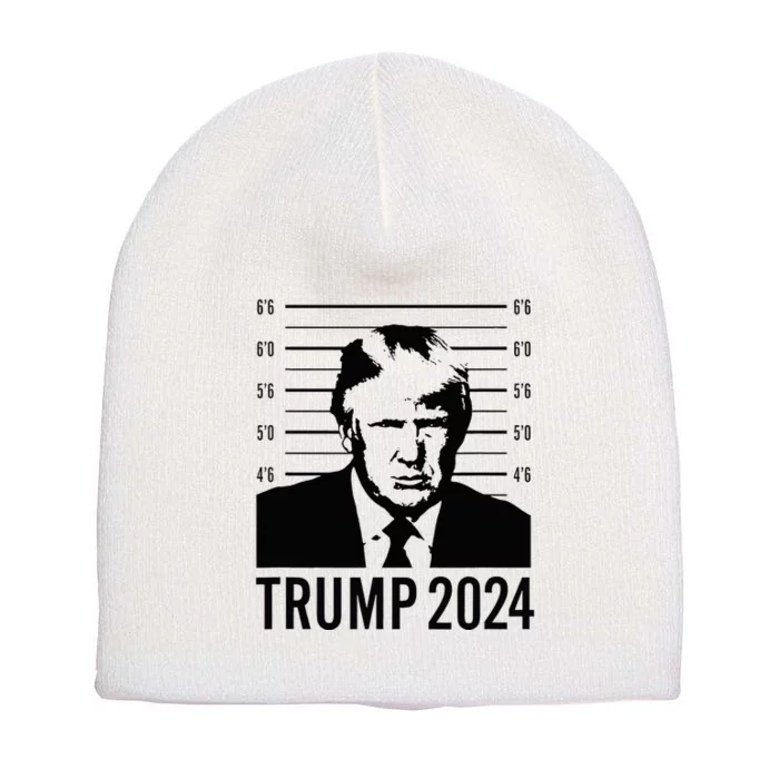 Trump Mugshot 2024 President Short Acrylic Beanie