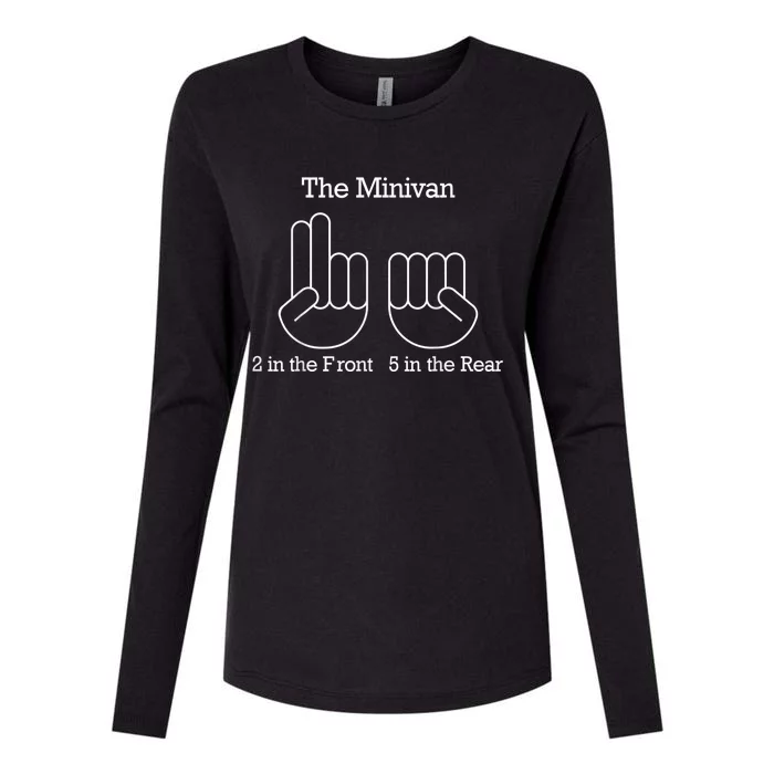 The Minivan 2 In The Front 5 In The Rear Womens Cotton Relaxed Long Sleeve T-Shirt