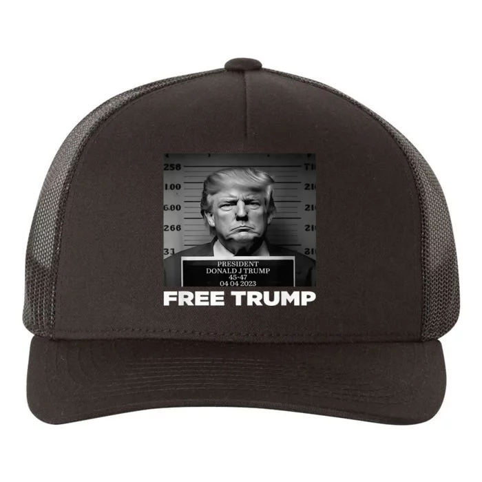 Trump Mugshot 2024 Free Trump Classic Yupoong Adult 5-Panel Trucker Hat