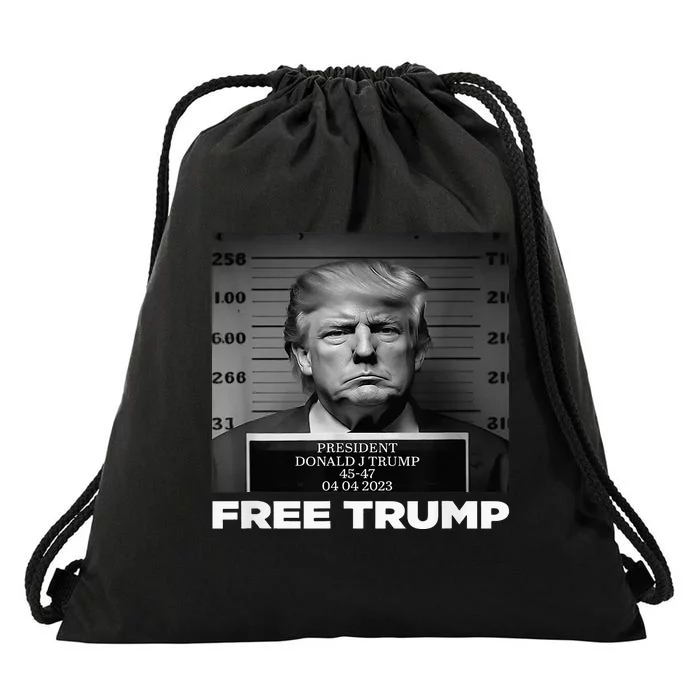 Trump Mugshot 2024 Free Trump Classic Drawstring Bag