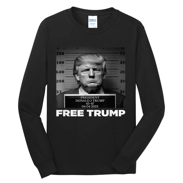 Trump Mugshot 2024 Free Trump Classic Tall Long Sleeve T-Shirt