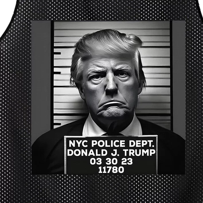 Trump Mugshot 2024 President Mesh Reversible Basketball Jersey Tank