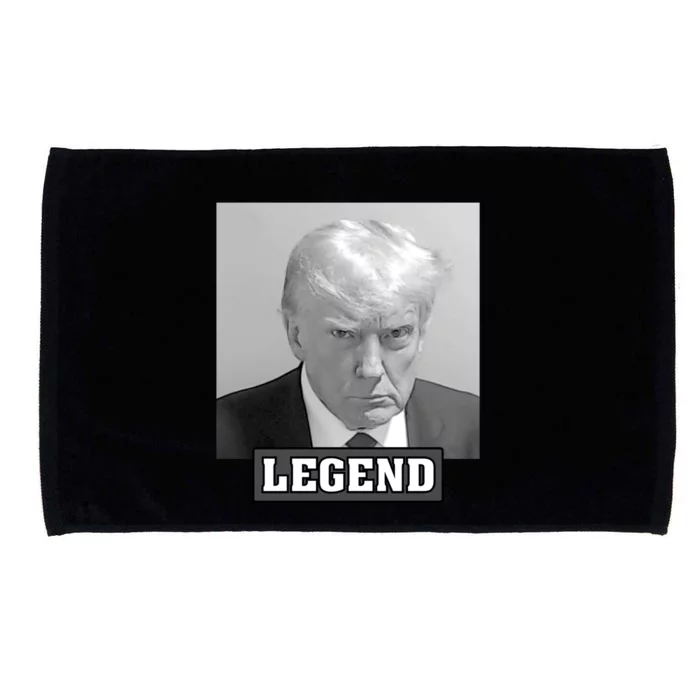 Trump Mugshot 2024 President Legend Gift Microfiber Hand Towel