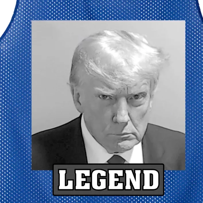 Trump Mugshot 2024 President Legend Gift Mesh Reversible Basketball Jersey Tank