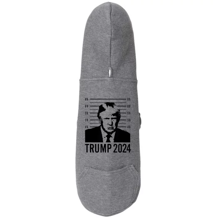 Trump Mugshot 2024 President Doggie 3-End Fleece Hoodie