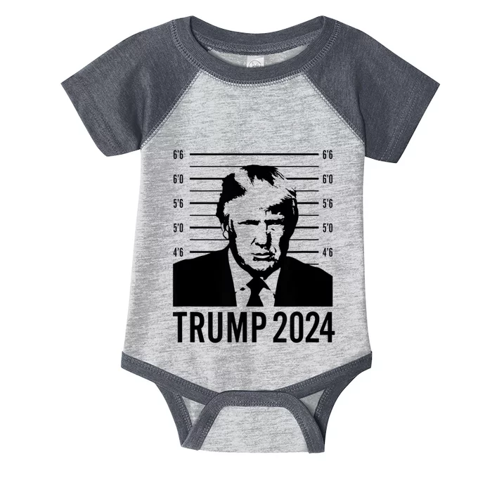 Trump Mugshot 2024 President Infant Baby Jersey Bodysuit