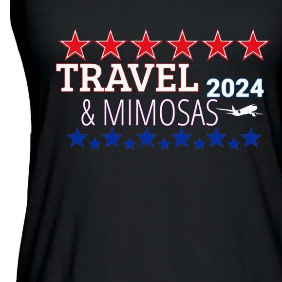 Travel & Mimosas 2024 Ladies Essential Flowy Tank