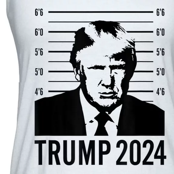 Trump Mugshot 2024 President Ladies Essential Flowy Tank