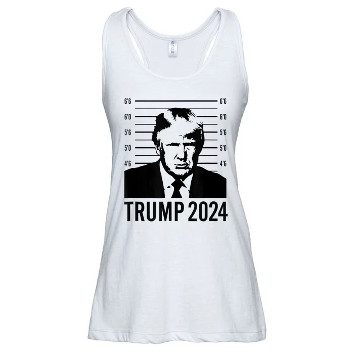 Trump Mugshot 2024 President Ladies Essential Flowy Tank