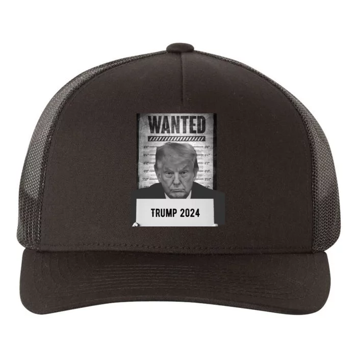 Trump Mugshot 2024 President Yupoong Adult 5-Panel Trucker Hat