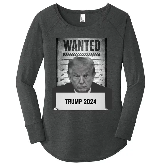 Trump Mugshot 2024 President Women's Perfect Tri Tunic Long Sleeve Shirt