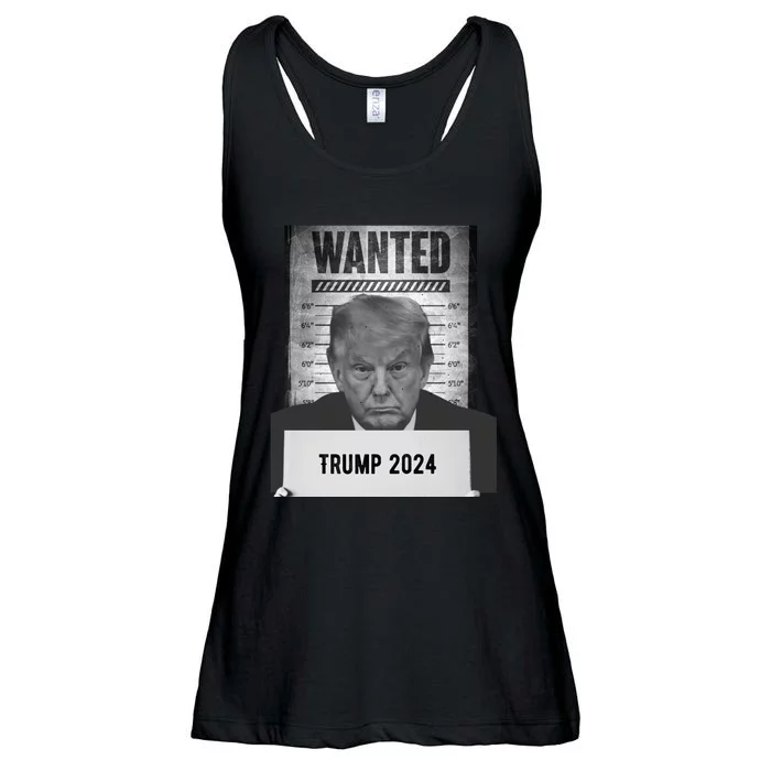 Trump Mugshot 2024 President Ladies Essential Flowy Tank