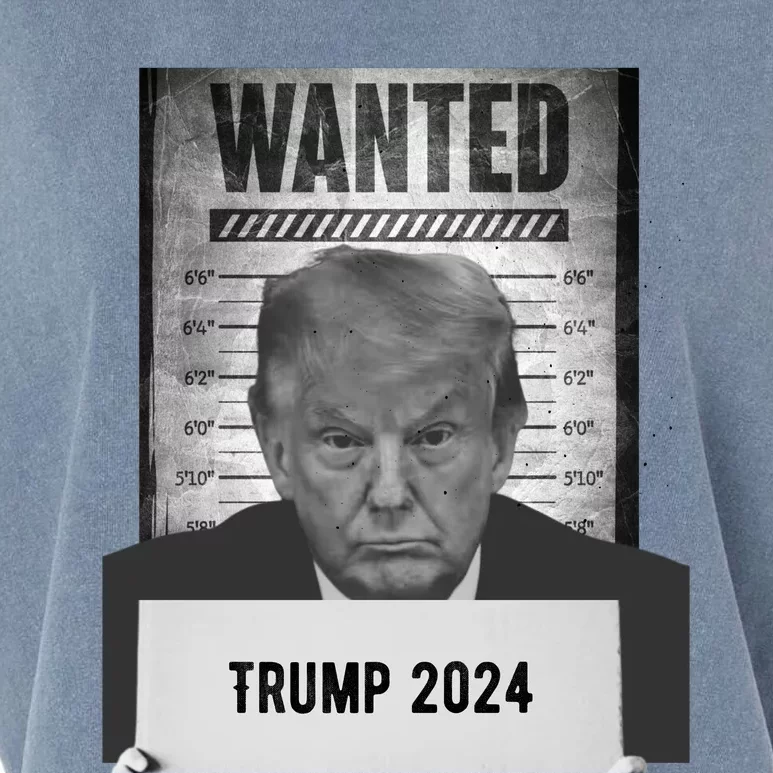 Trump Mugshot 2024 President Garment-Dyed Women's Muscle Tee